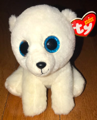 Ty Beanie Boo ARCTIC The Polar Bear White Plush 6" NEW w Tags