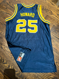 Authentic Nike Juwan Howard Michigan Fab 5 Basketball Jersey