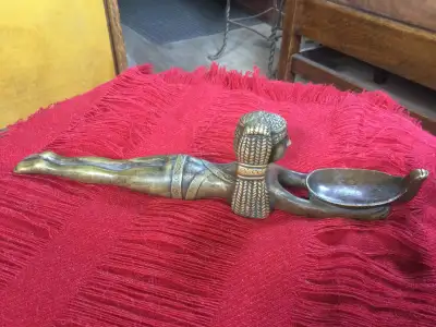 Large Art Deco Ronson Bronze Incense Burner, c.1920s, View more