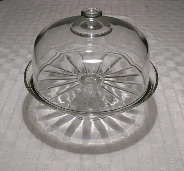 Glass Domed Cake Plate63005666131457122