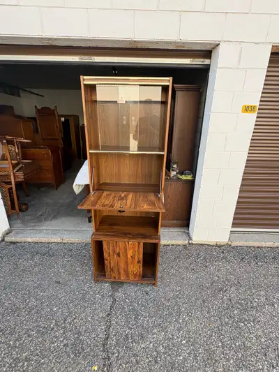 Free delivery used Vintage Mid-Century Modern Bar Cabinet, View more
