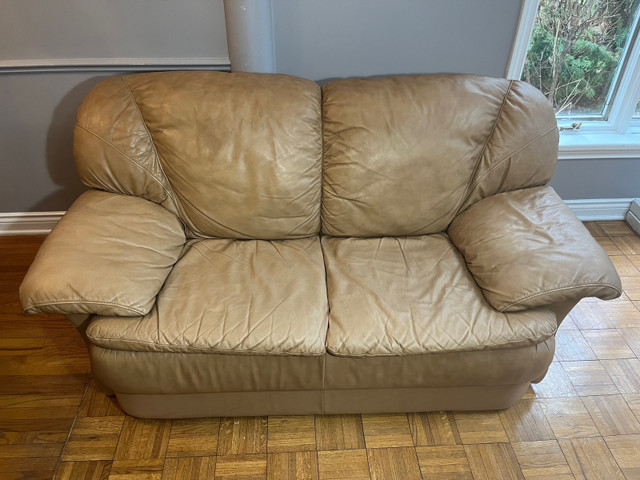2 Seater Leather Couch in Couches & Futons in London