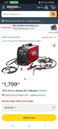 Lincoln electric welder 140 mig NEW