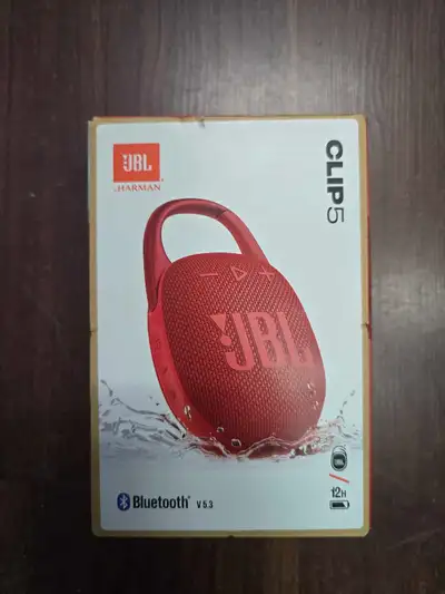 Selling a new JBL Clip 5 portable Bluetooth speaker, which delivers rich audio. This speaker is new,...