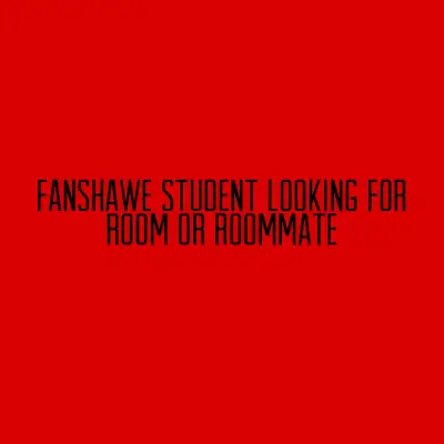 Looking for a room or roommate
