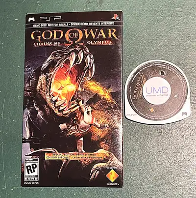 PSP GOD OF WAR CHAINS OF OLYMPUS DEMO DISC AND CASE, View more