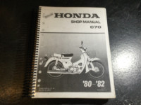 1980-1982 Honda C70 Shop Manual C70 Passport C70 Super Cub