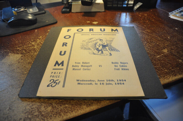 montreal forum official wrestling lutte magazine june 16 1954 yv dans Art et objets de collection  à Victoriaville
