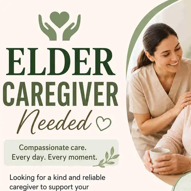 Caretaker for an older lady