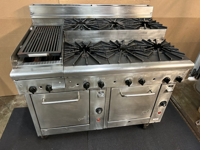 Quest 48" Gas Range with 6 Burners, 12" Charbroiler and Ovens in Industrial Kitchen Supplies in City of Toronto - Image 2