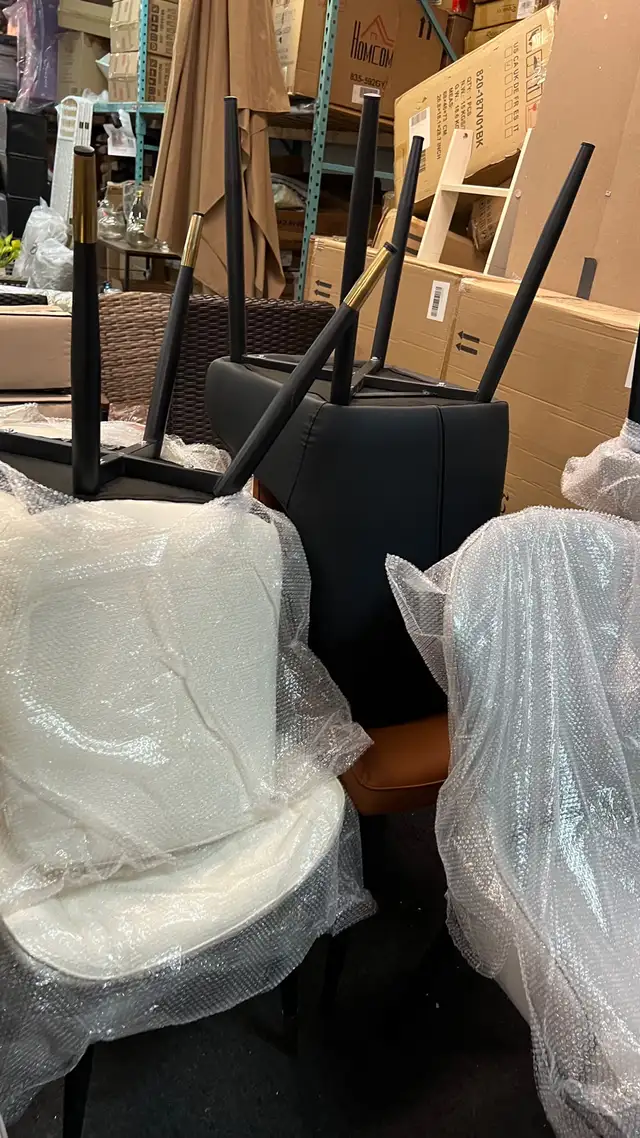 Heavy duty beautiful dining room chair anti-scratch Pu leather in Chairs & Recliners in Markham / York Region - Image 4