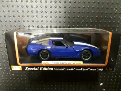 Up for sale is a die-cast model of a 1996 Chevrolet Corvette Grand Sport by Maisto Collectibles. Mad...