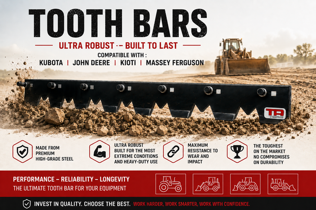 TOOTH BARS for KUBOTA, JOHN DEERE, KIOTI, MASSEY FER... in Other in Edmundston - Image 2