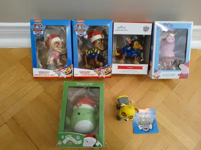 6-PAW PATROL/PEPPA PIGS / SQUISHMELLOW CHRISTMAS ORNAMENTS, View more