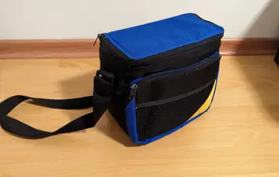Blue & Black Insulated Lunch Bag Cooler, View more
