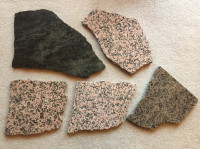 Decorative Granite Slabs (Lot 5) - Multiple Sizes