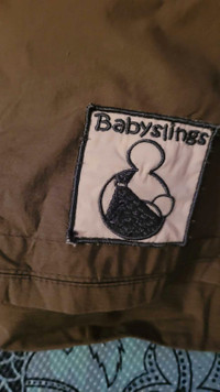 Baby slings olive 100%coton