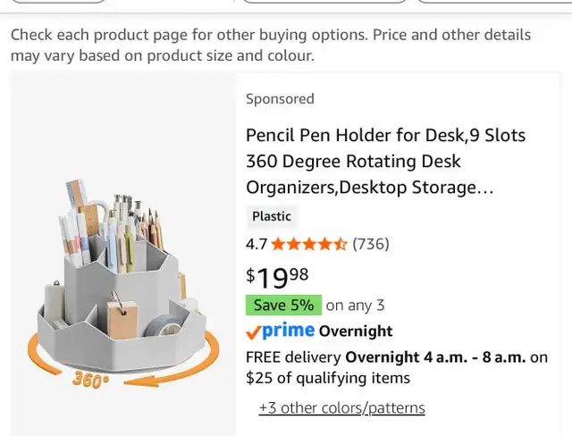 Rotating Pen Holder in Storage & Organization in Edmonton - Image 2