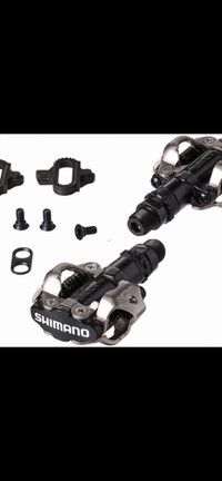 New Shimano PD-M520 SPD Mountain Pedals & Cleat Black White Silv