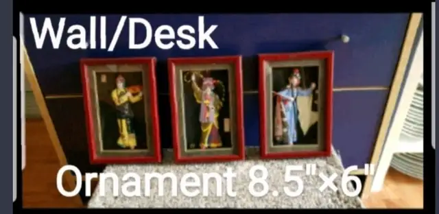 Oraments wall or desk 8.5"×6" $3 ea.