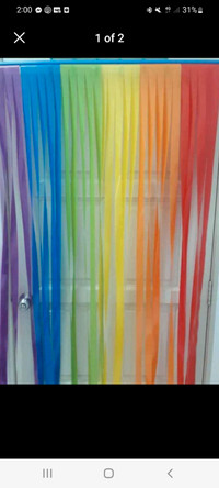 Rainbow curtain