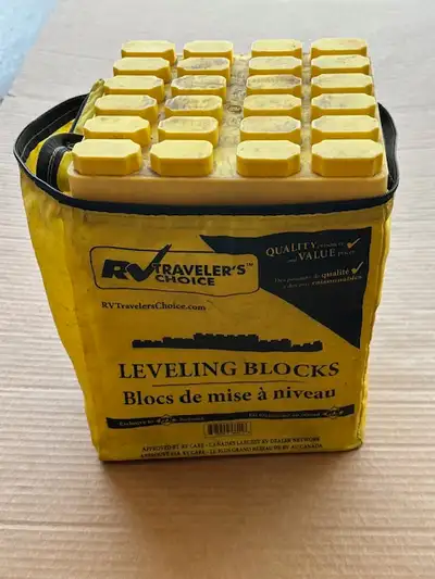 Levelling Blocks . 10 pieces in a nylon bag, 2 bags available. $40 per bag.