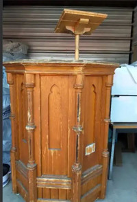 Church Pulpit Circa 1896 - Antique Collectable