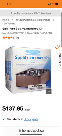 Spa Pure Spa maintenance kit