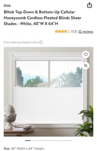 Honeycomb blinds 