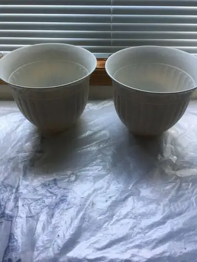 2 New light grey planters both $ 10, View more