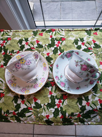 Vintage Colciough Teacup and Saucer Sets