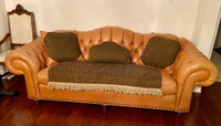 Leather couch & loveseat