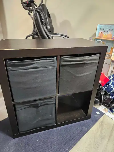 kallax and 3 storage box, View more