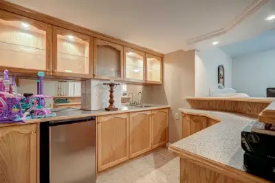 1 large room with wet bar&fridge-Aug 1- Sharon/East Gwillimbury