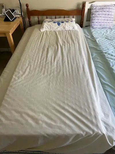twin size bed frame and mattress, View more