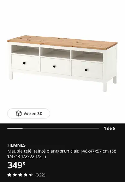 Meuble Télé Ikea Hemnes, View more