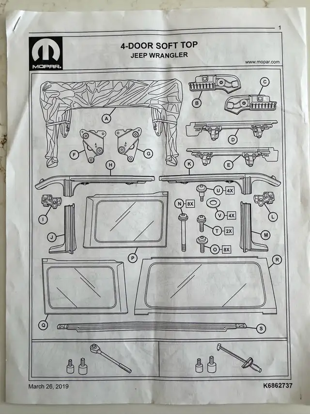 Jeep Wrangler MOPAR Soft Top in Other Parts & Accessories in Markham / York Region - Image 4