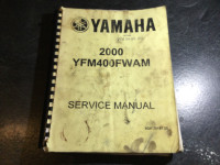 2000 Yamaha YFM400FWA (M) Big Bear Kodiak 4x4 Service Manual