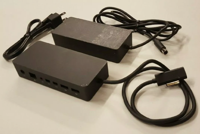 Microsoft 1661 Docking Station W/90W Power Adapter 《 Compatible Models 》Surface Go ⎮ Surface Laptop...