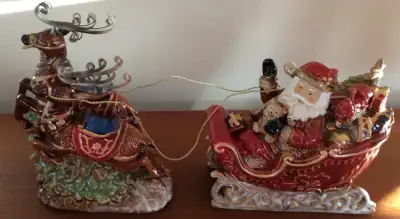 Santa Sleigh 2 Piece Christmas Set, View more