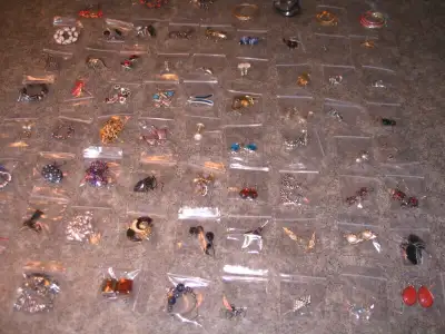 Estate sale. 36 Pairs of pierced ear rings. $3:00 each, 2 pair for $5:00, 5 Pair for $10. open to of...