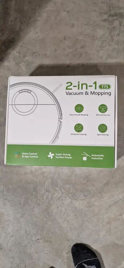 Robot Vacuum and Mop Combo, 2 in 1 Mopping Robot Vacuum Cleaner with Schedule, Wi-Fi/App, 2000Pa Max...