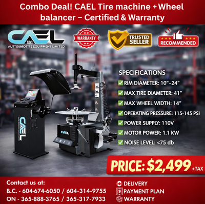Combo Deal! New CAEL Tire machine +Wheel balancer –Certified &Wa, View more