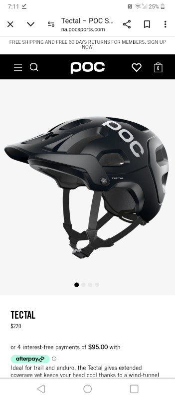 Poc helmet size M/L 55/58cm in Clothing, Shoes & Accessories in Winnipeg