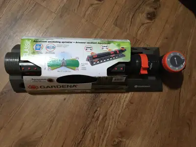 GARDENA AQUAZOOM OSCILLATING SPRINKLER, View more