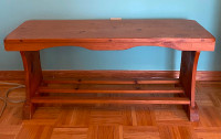 Bench (Pine) with shoe rack or basket rack