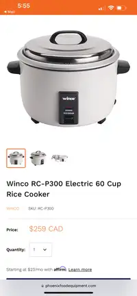 Commercial rice cooker 
