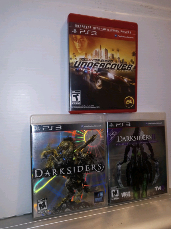 Playstation 3 Games Need For Speed Undercover, Darksiders l & ll dans CD, DVD et Blu-ray  à Ville de Montréal
