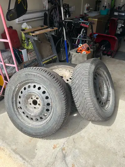 These are used Viking Contact winter tires, size 235/65 R18, * Tire Brand: Viking Contact * Tire Siz...