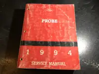 1994 Ford Probe Factory OEM Shop Repair Service Manual